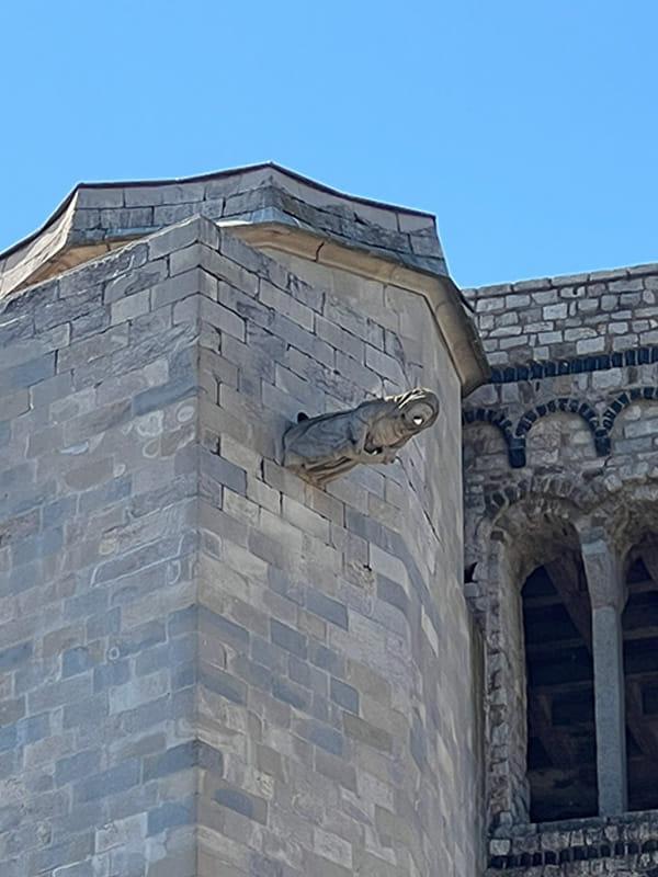 Gárgula da Bruxa de Girona na Catedral da cidade.