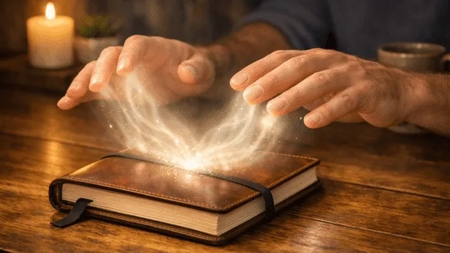 Envio de energia à distância através da técnica do caderno de Reiki.