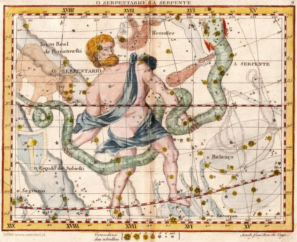 Constelação "associada" ao polêmico 13º signo, o signo de Serpentário.
