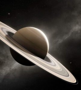 Planeta Saturno associado ao tempo.